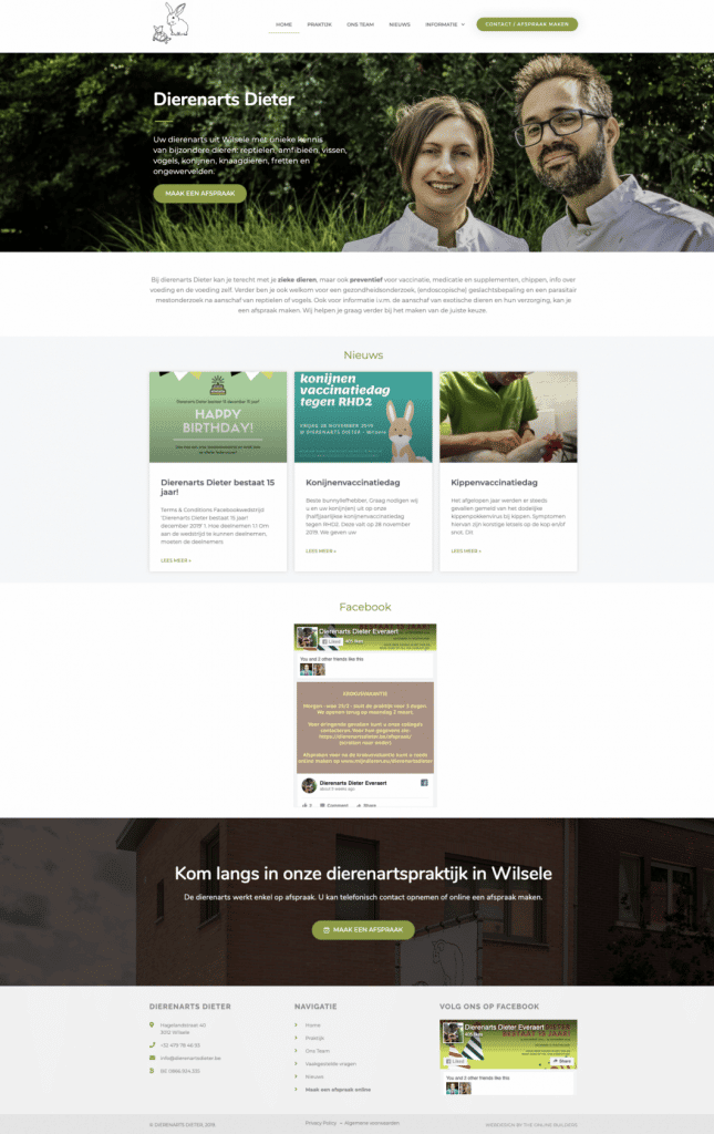 Nieuwe website dierenarts