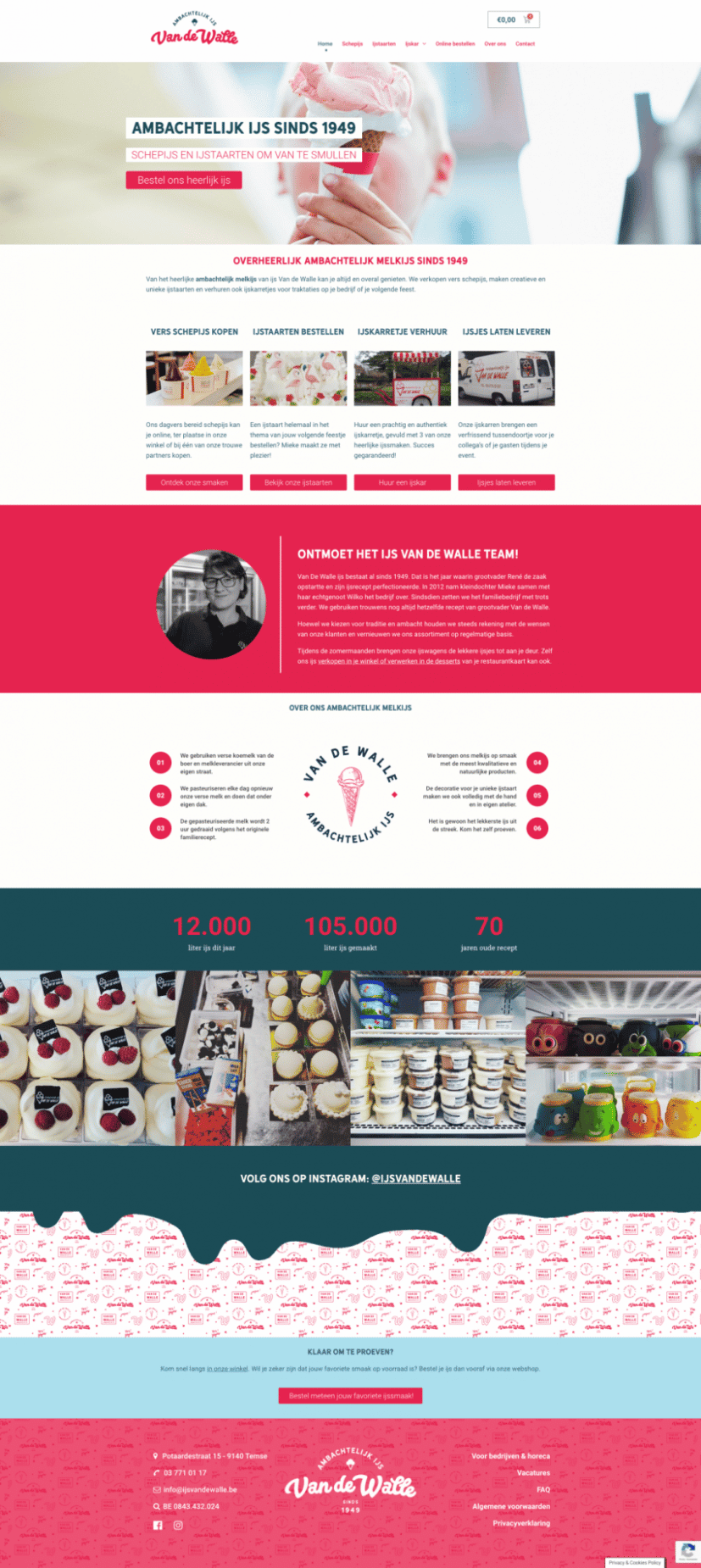 Website laten maken voor ijssalon webshop