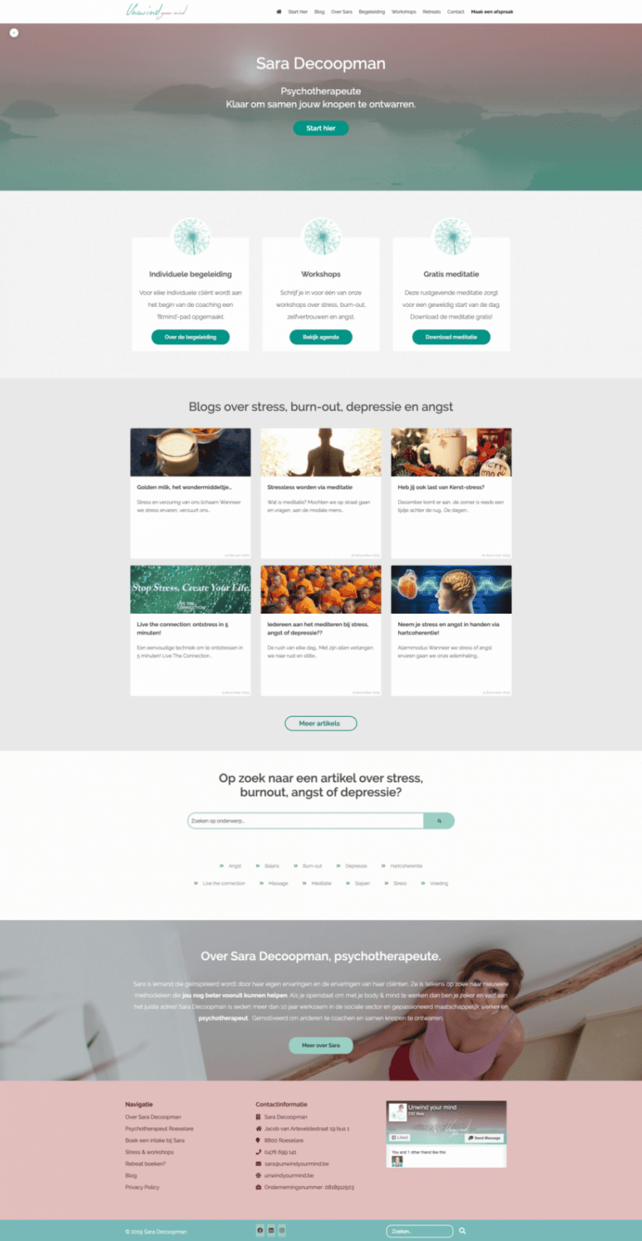 Website psychotherapeut maken webdesign