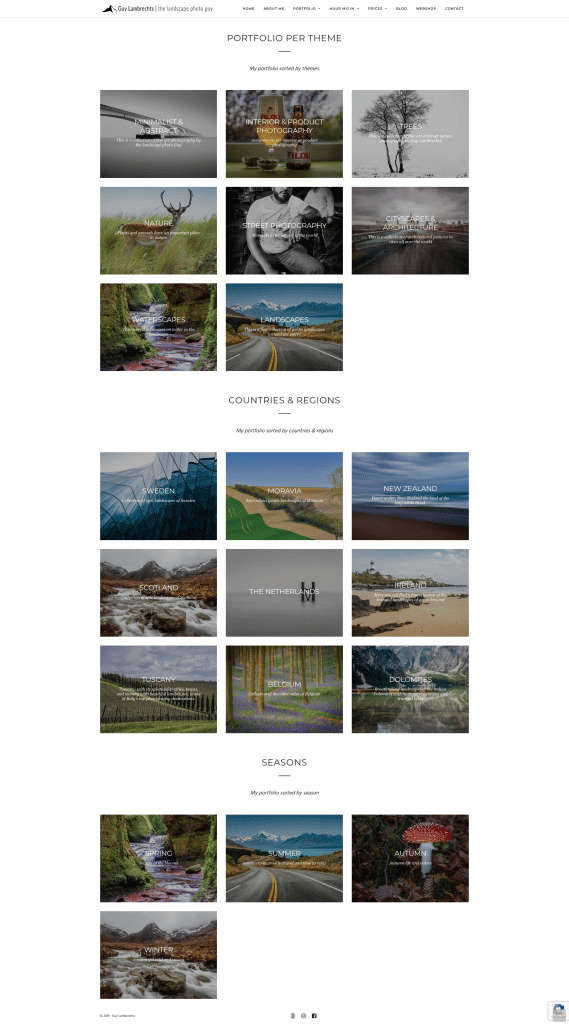 portfolio website fotograaf