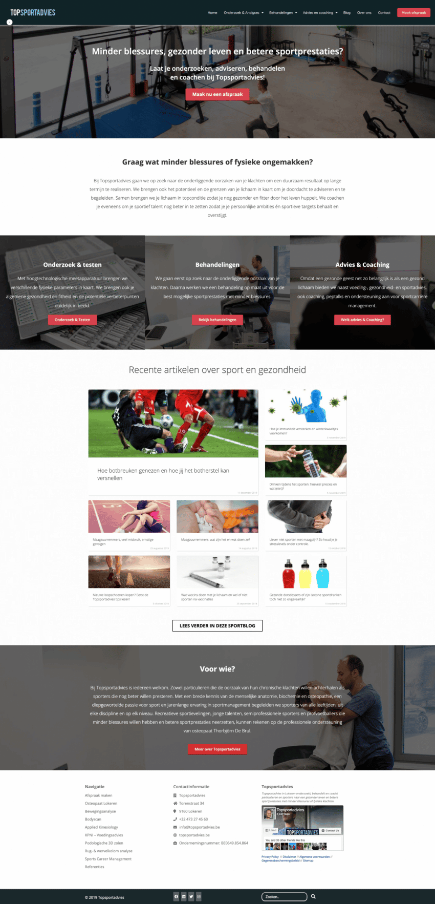 website maken voor therapeut